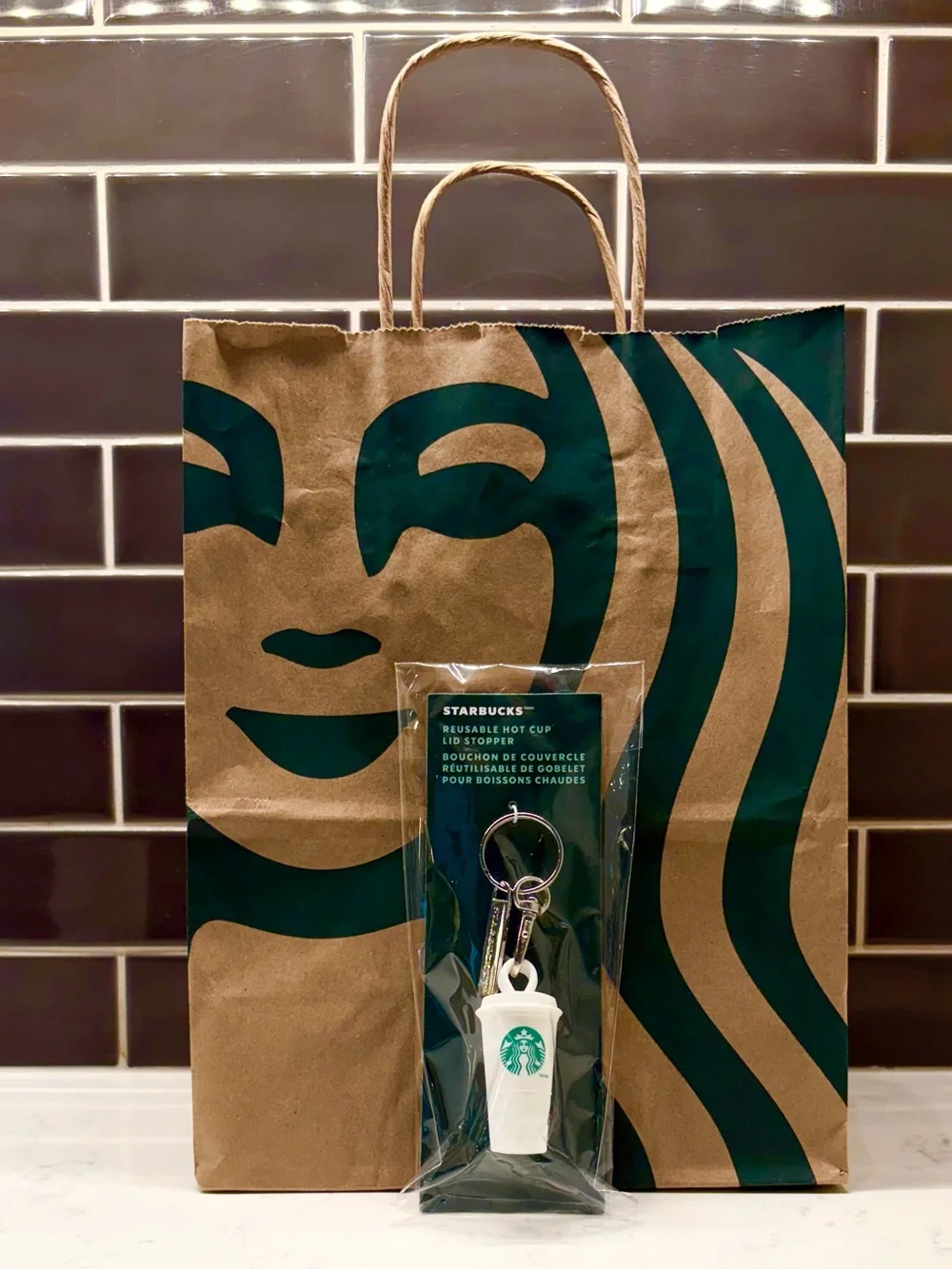 Starbucks - Hot Cup Lid Stopper Keychain
